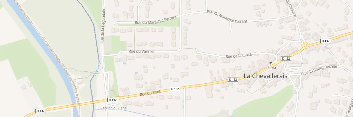 Plan du 18 Rue du Vannier à La Chevallerais