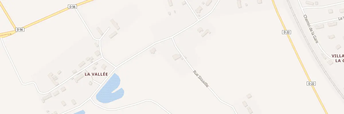 Plan du 3 Village la Vallee à Couville