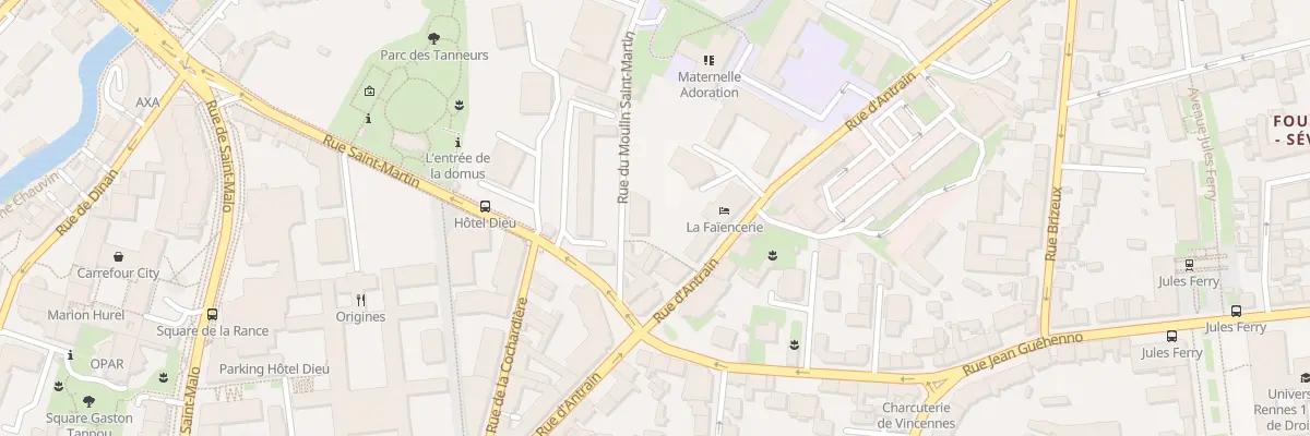 Plan du 53 Rue d’Antrain à Rennes