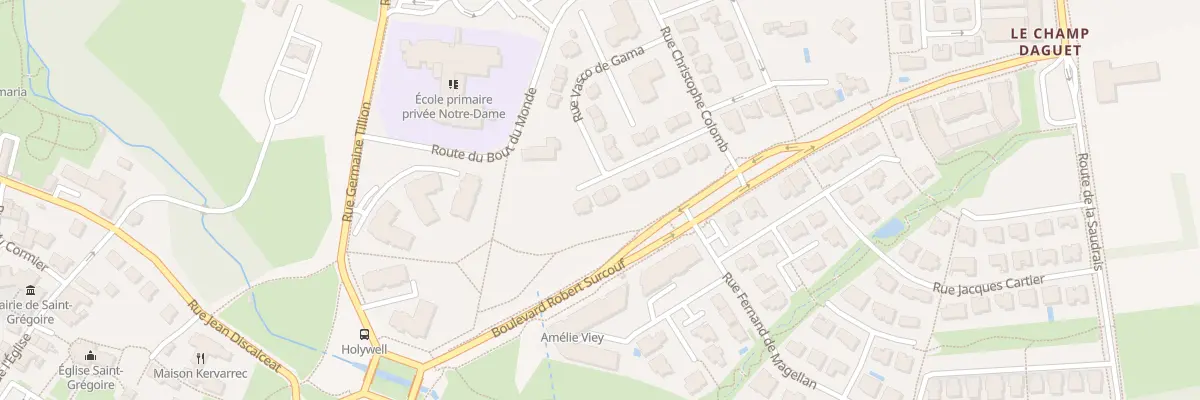 Plan du 15 Rue Vasco de Gama à Saint-Grégoire