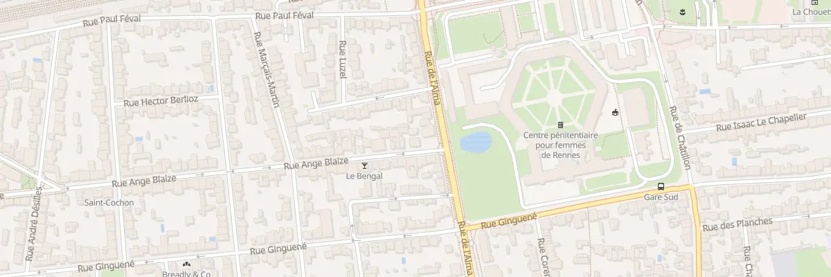 Plan du 101 Rue Ange Blaize à Rennes