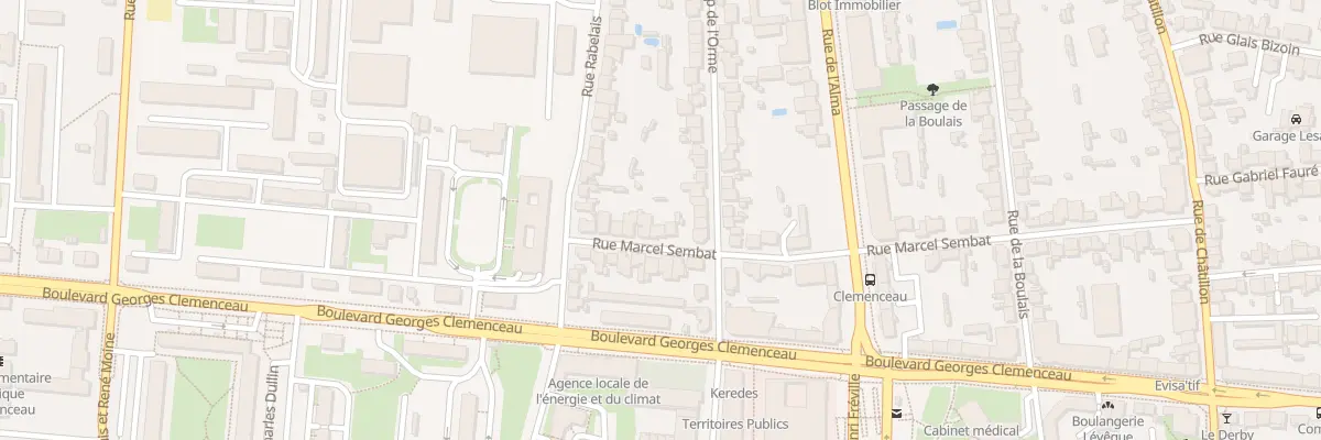 Plan du 11 Rue Marcel Sembat à Rennes