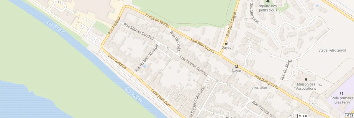 Plan du 25 Rue Marcel Sembat à Indre