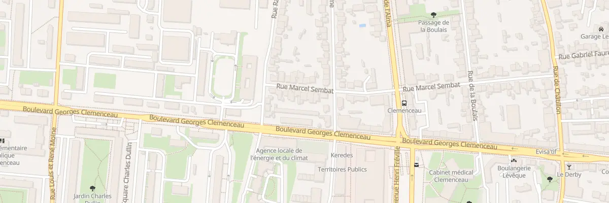 Plan du 12 Rue Marcel Sembat à Rennes