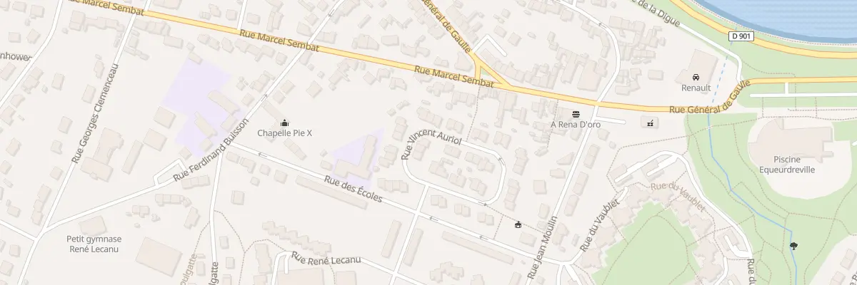 Plan du 25 Rue Vincent Auriol à Cherbourg-en-Cotentin