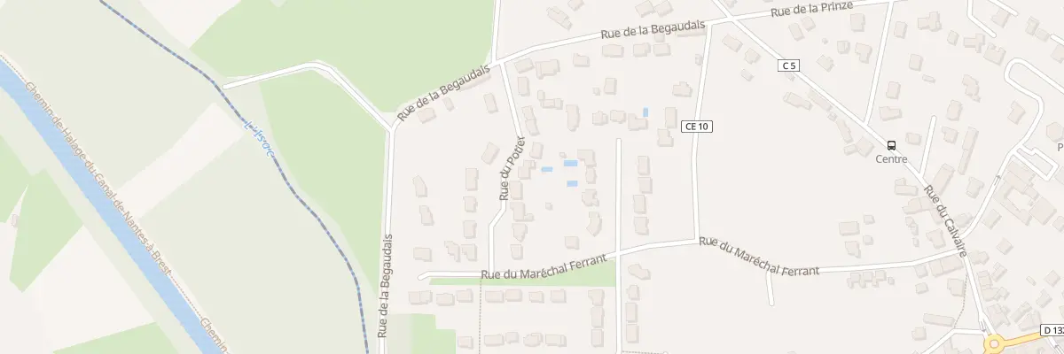 Plan du 10 Rue du Potier à La Chevallerais