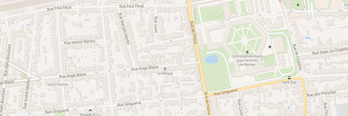 Plan du 95 Rue Ange Blaize à Rennes