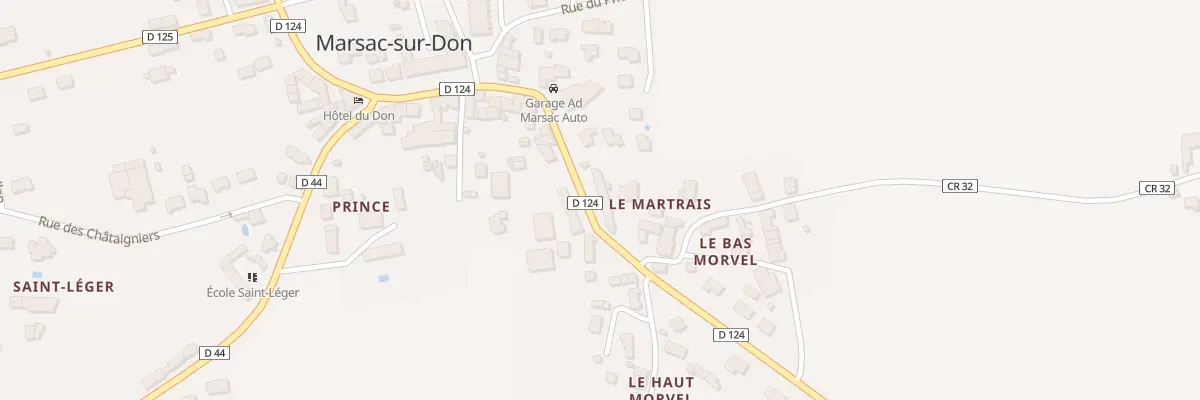 Plan du 10 Rue Jean Mermoz à Marsac-sur-Don
