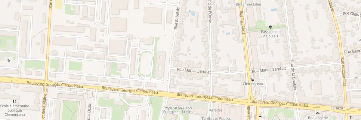 Plan du 3 Rue Marcel Sembat à Rennes