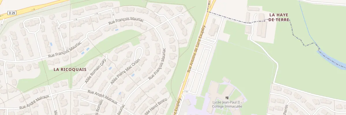 Plan du 33 Rue François Mauriac à Saint-Grégoire