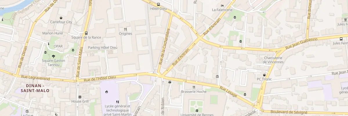 Plan du 33T Rue d’Antrain à Rennes