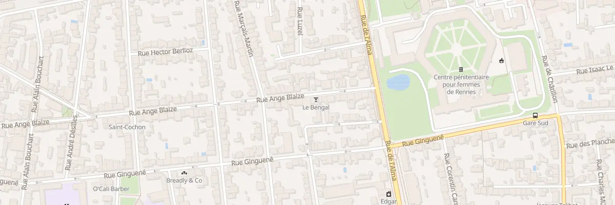 Plan du 90 Rue Ange Blaize à Rennes