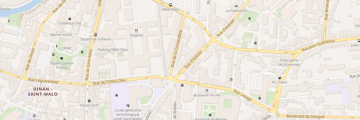Plan du 2T Rue de la Cochardière à Rennes
