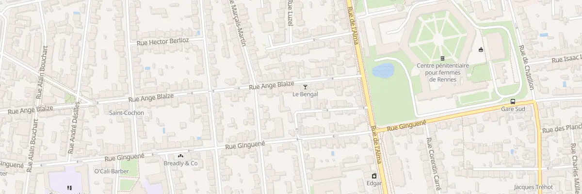 Plan du 88 Rue Ange Blaize à Rennes