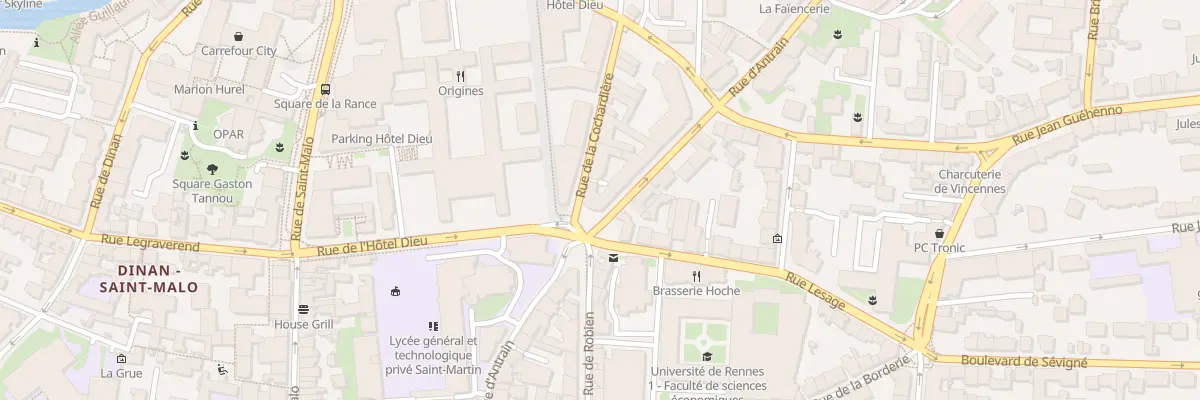 Plan du 33 Rue d’Antrain à Rennes