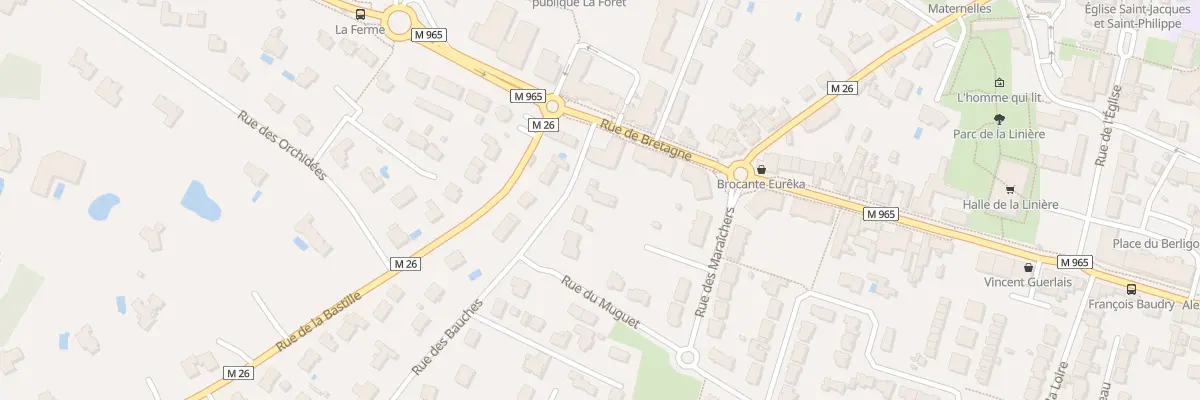 Plan du 1 Rue des Bauches à Sautron