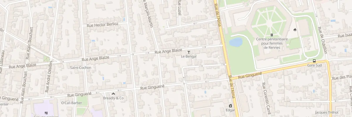 Plan du 86 Rue Ange Blaize à Rennes