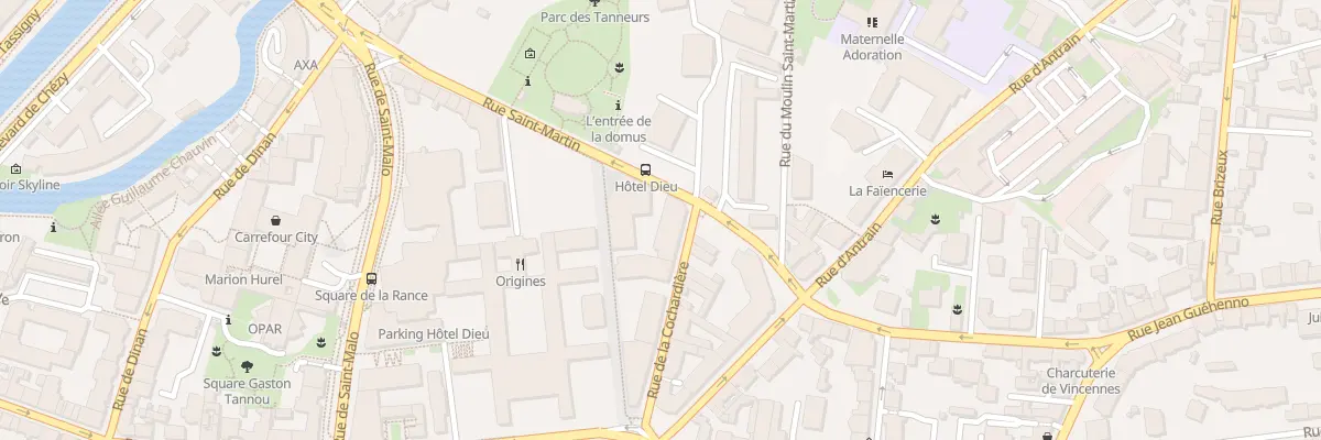 Plan du 1 Rue de la Cochardière à Rennes