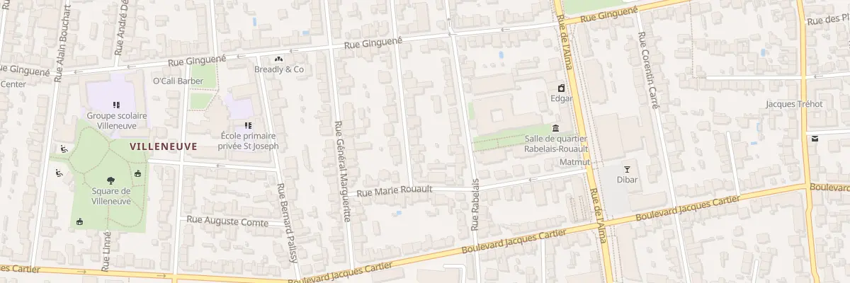Plan du 59 Rue Marçais-Martin à Rennes