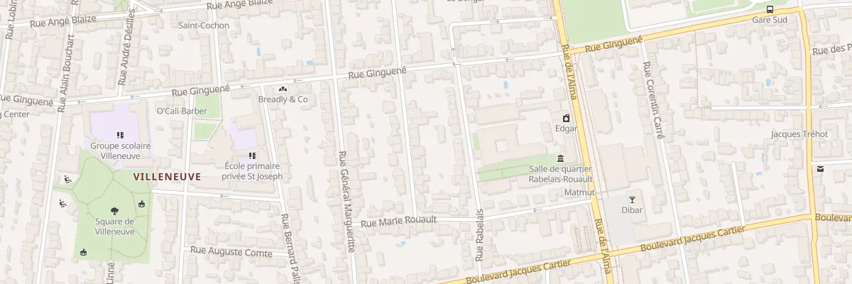 Plan du 51 Rue Marçais-Martin à Rennes
