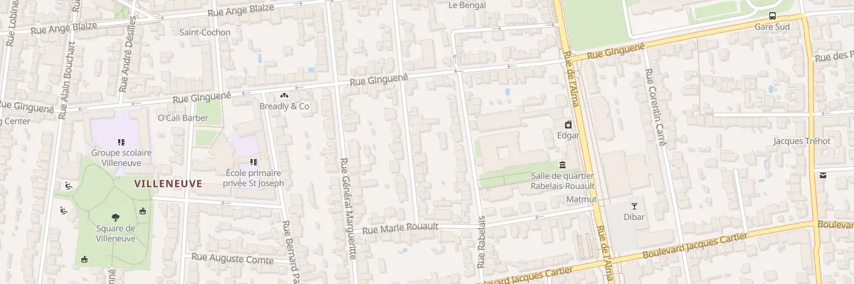 Plan du 49 Rue Marçais-Martin à Rennes