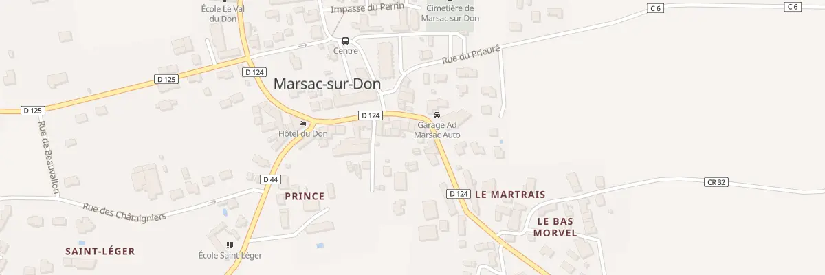 Plan du 1 Rue Jean Mermoz à Marsac-sur-Don