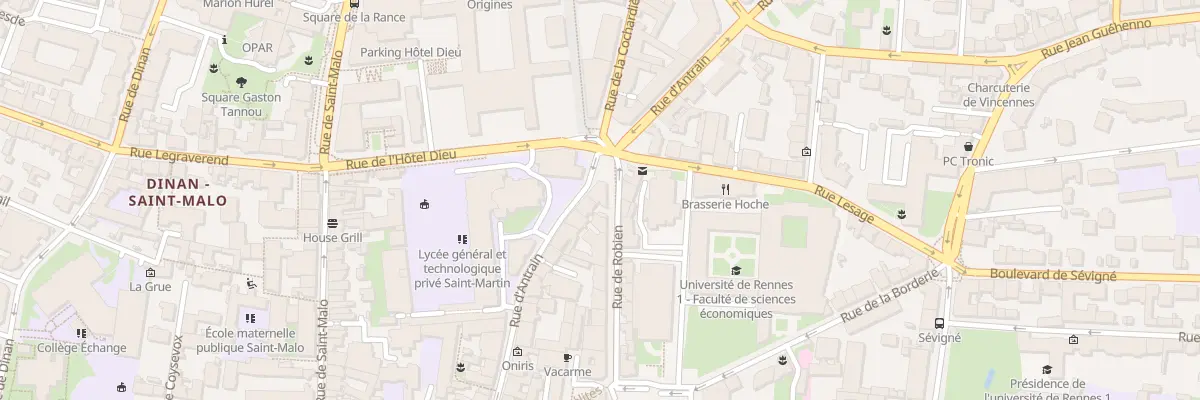 Plan du 56 Rue d’Antrain à Rennes