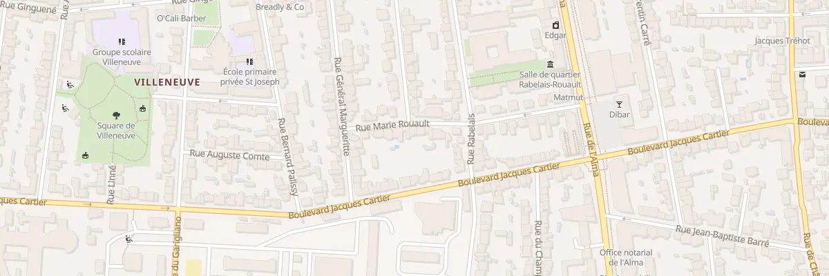 Plan du 12 Rue Marie Rouault à Rennes