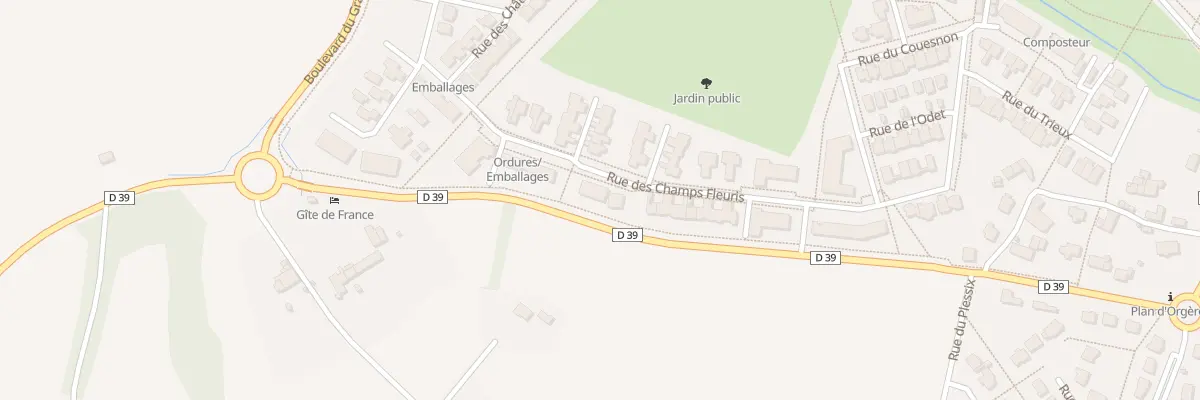 Plan du 21 Rue des Champs Fleuris à Orgères
