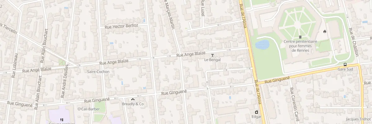 Plan du 80 Rue Ange Blaize à Rennes