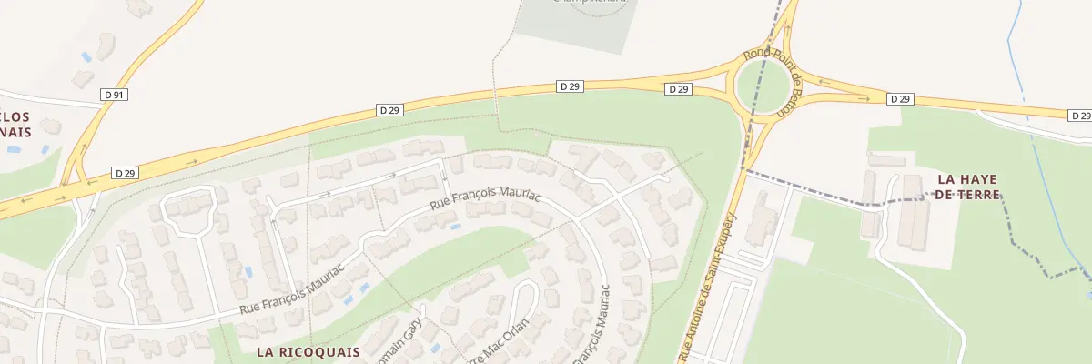 Plan du 19 Rue François Mauriac à Saint-Grégoire
