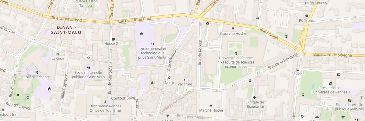 Plan du 46 Rue d’Antrain à Rennes