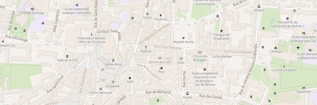 Plan du 14 Rue Saint-Melaine à Rennes