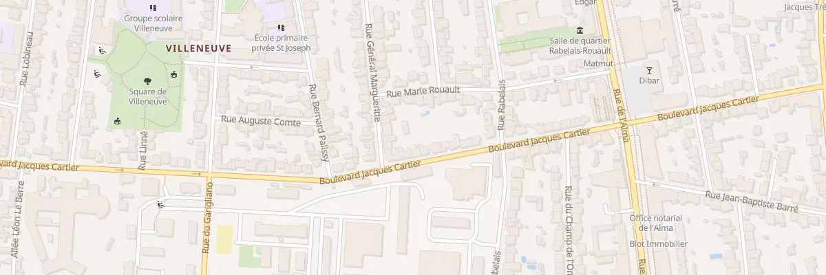 Plan du 111 Bd Jacques Cartier à Rennes