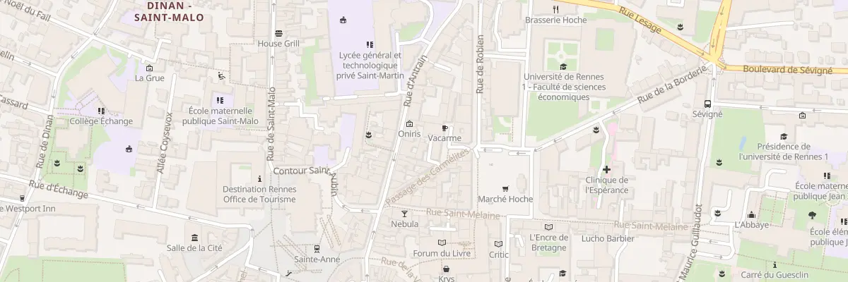Plan du 34 Rue d’Antrain à Rennes