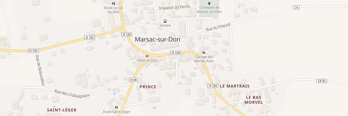 Plan du 2 Rue du General de Gaulle à Marsac-sur-Don