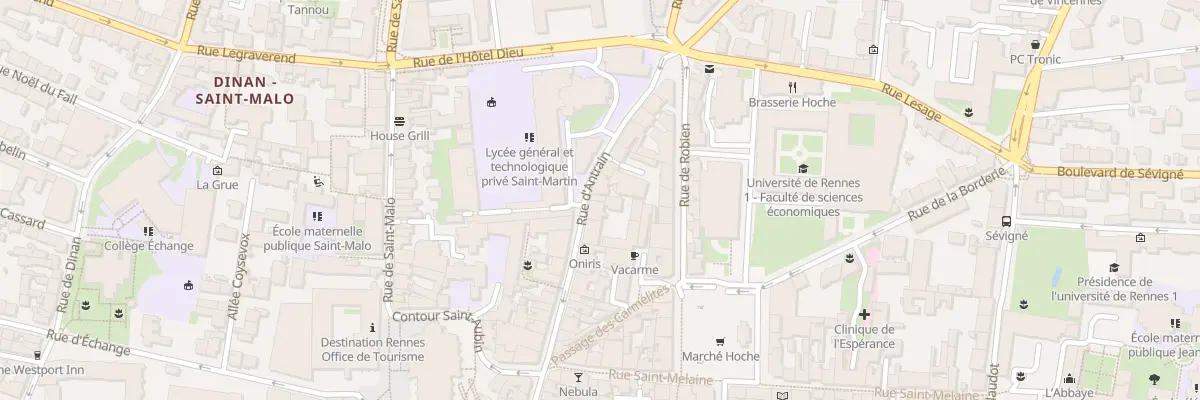 Plan du 44 Rue d’Antrain à Rennes