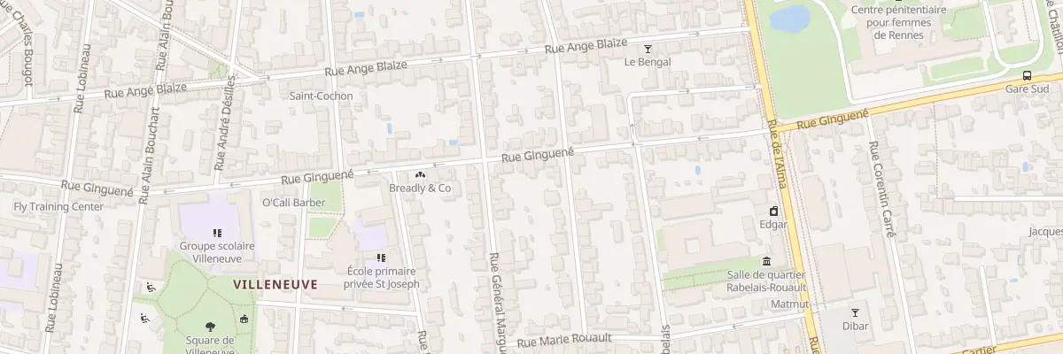 Plan du 72 Rue Ginguené à Rennes