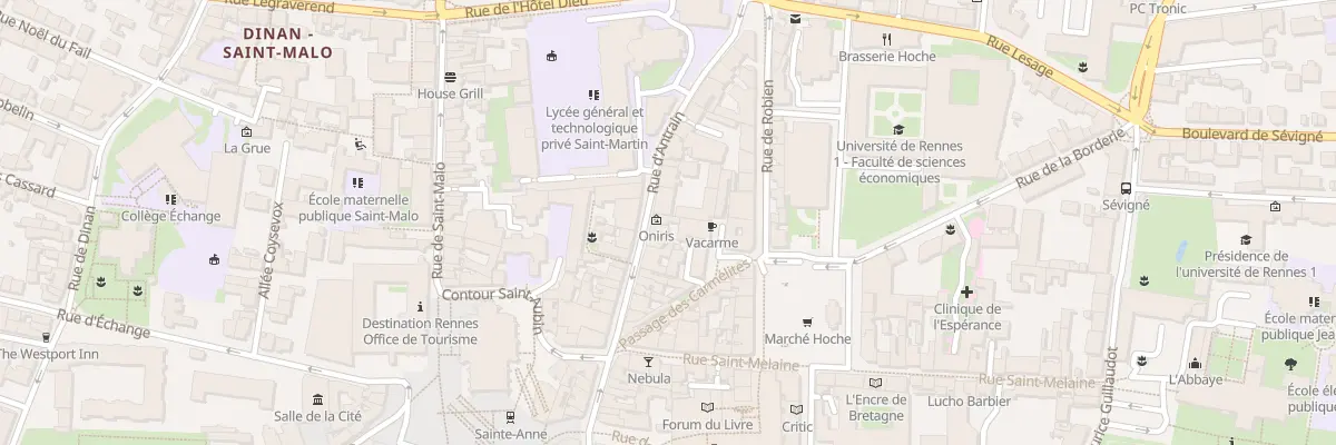 Plan du 38 Rue d’Antrain à Rennes