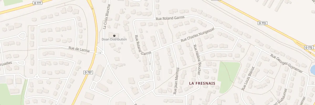 Plan du 12 Rue Roland Garros à Bain-de-Bretagne