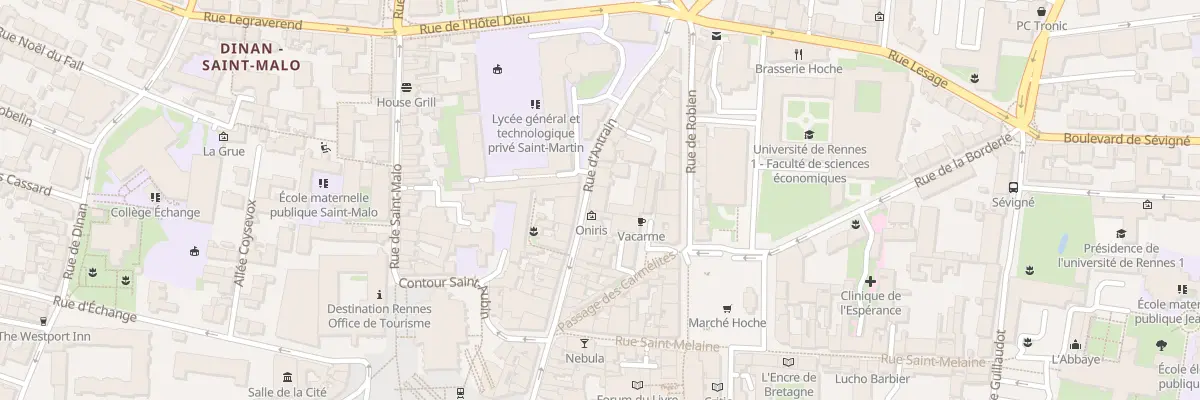 Plan du 42 Rue d’Antrain à Rennes