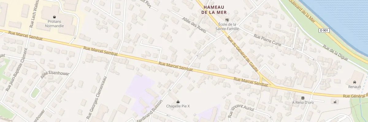 Plan du 30 Rue Marcel Sembat à Cherbourg-en-Cotentin
