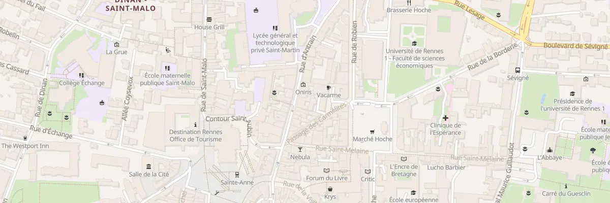 Plan du 32 Rue d’Antrain à Rennes