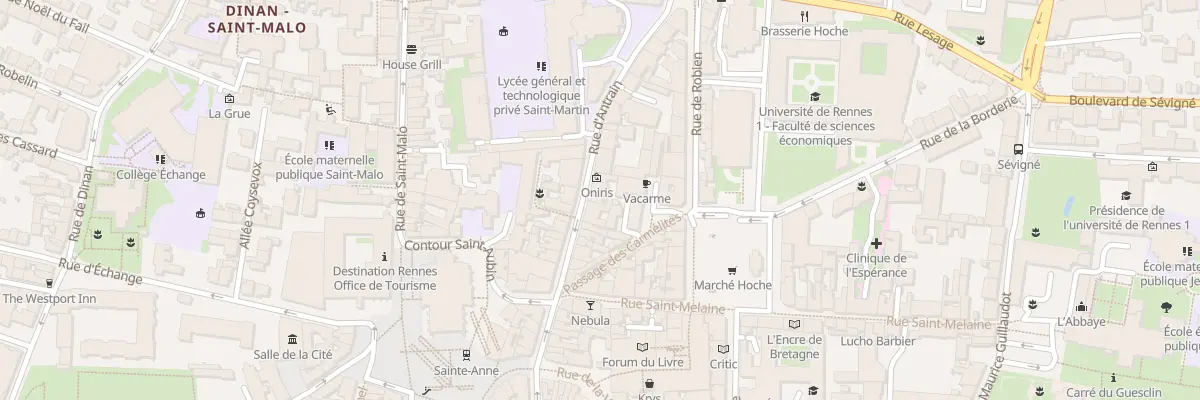 Plan du 34 Rue d’Antrain à Rennes