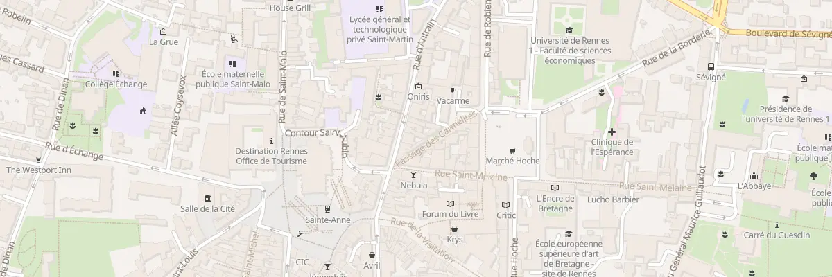 Plan du 20 Rue d’Antrain à Rennes