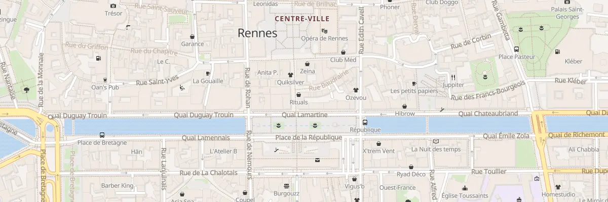 Plan du 2 Rue d’Orléans à Rennes