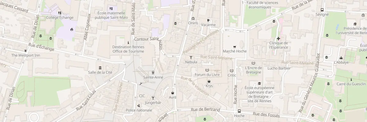 Plan du 10 Rue d’Antrain à Rennes