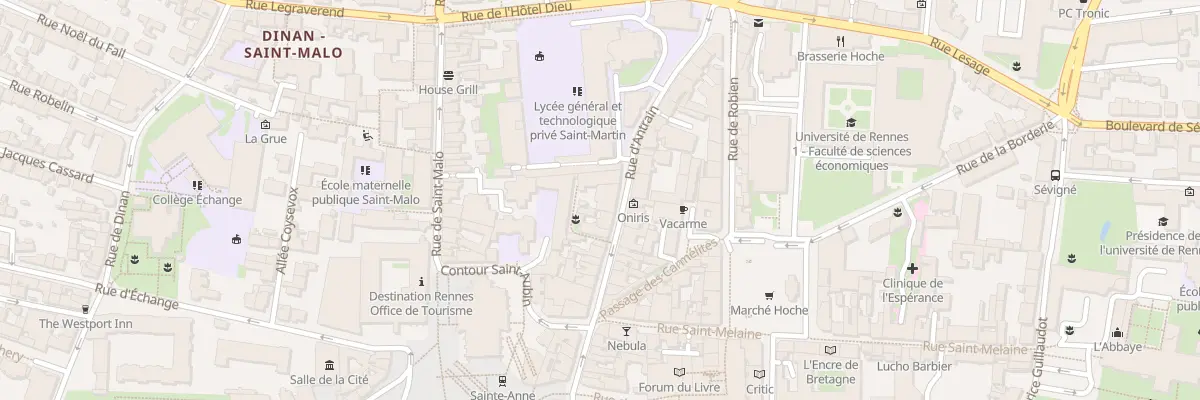 Plan du 25 Rue d’Antrain à Rennes