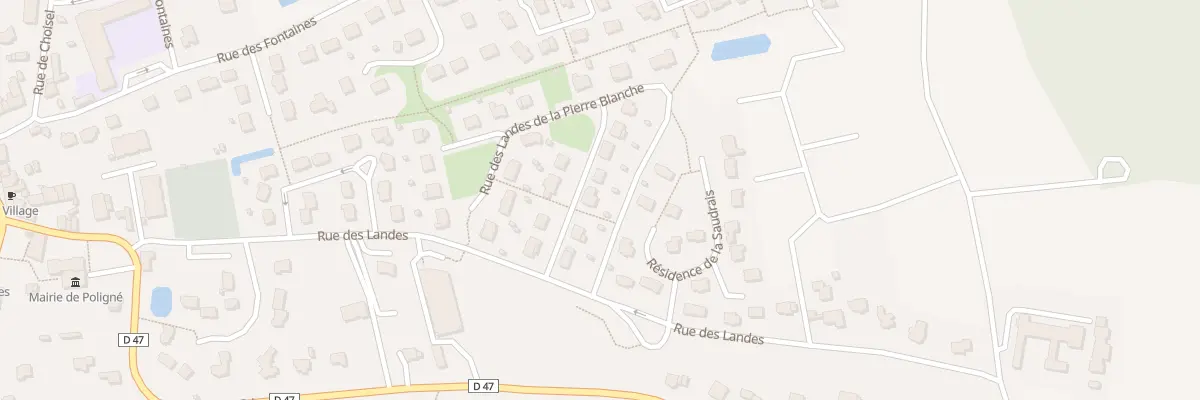 Plan du 6 Rue des Landes Pierre Blanche à Poligné