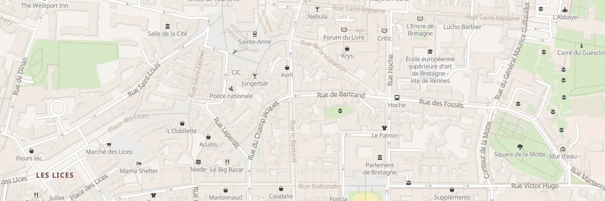Plan du 24A Rue Le Bastard à Rennes